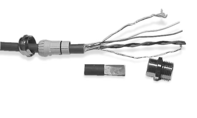Anslutning av transmittern till sensorn Figur 3-5 Packboxar Packbox Använd tillsammans med skyddsrörsöppning för 4-trådig kabel Packbox 3/4 14 NPT Använd tillsammans med skyddsrörsöppning för