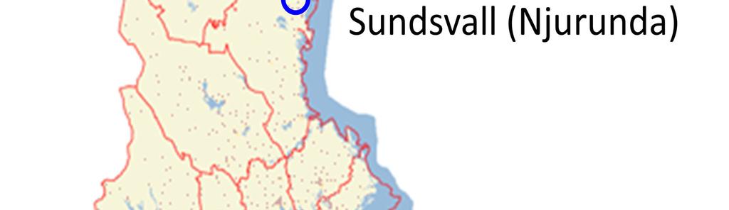 En inventering som belyser förekomsten har därför genomförts på ett antal hyggen i Medelpad (Sundsvallstrakten), Västerbotten (Umeå) och Norrbotten (Luleå), Figur