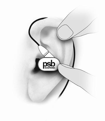 För att hitta rätt passform för alla skickar PSB Speakers med ett tillbehörspaket fyllt med olika former och storlekar på öronkuddar så att du kan hitta den som passar dig bäst.