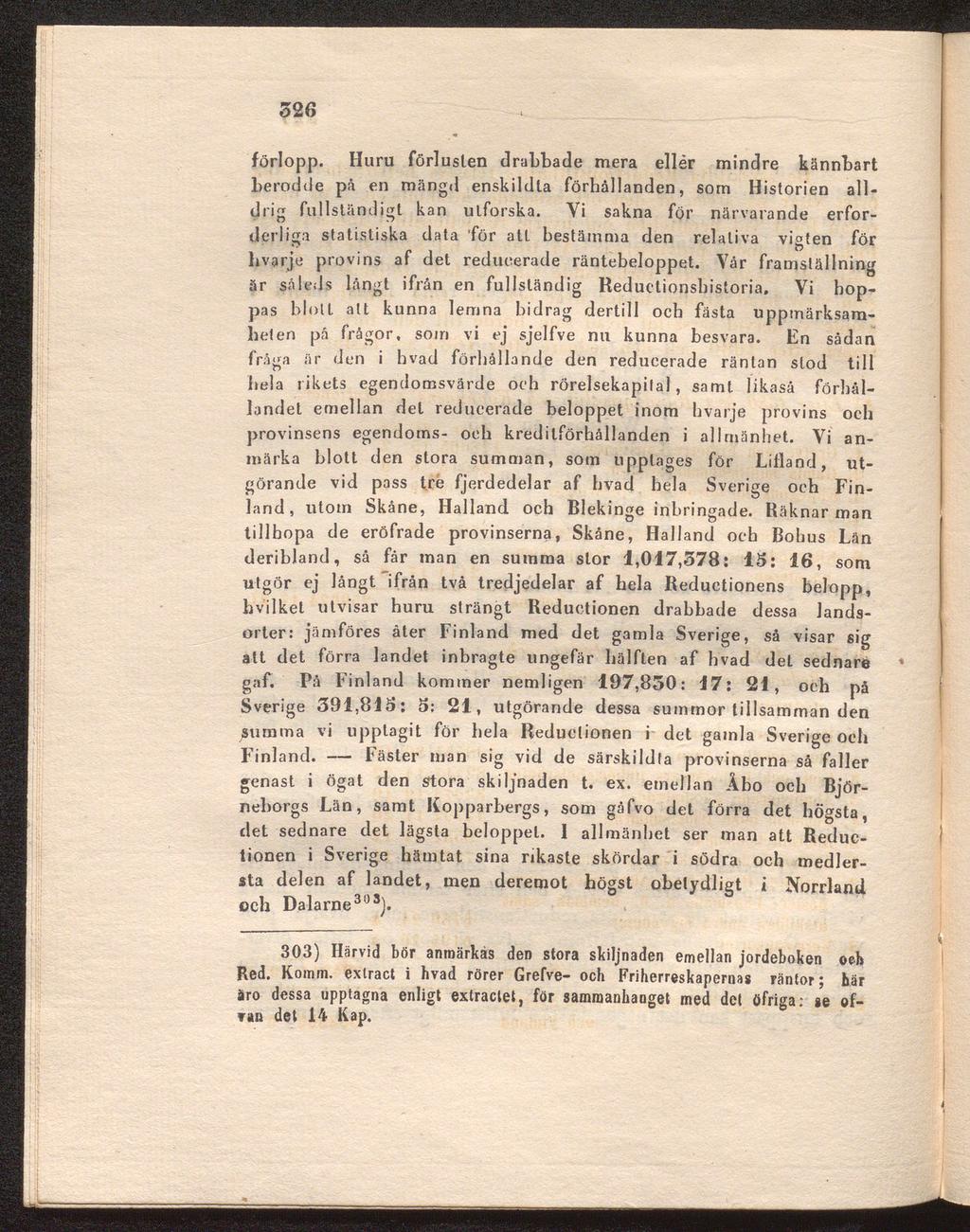 526 förlopp. Huru förlusten drabbade mera ellér mindre kännbart berodde på en mängd enskildla förhållanden, som Historien alldri" fullständigt kan O 77 utforska.