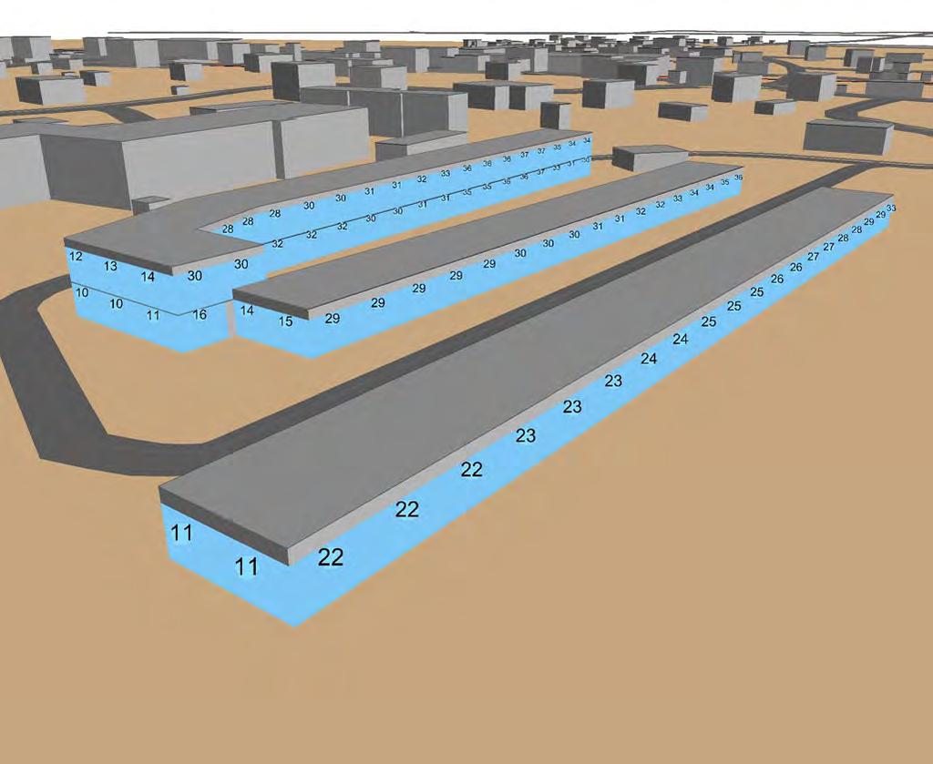 Vy från syd-öst Vy från nord-öst Riktvärde Högst 55 dba maximal ljudnivå vid