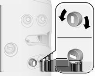 24 Nycklar, dörrar och fönster När lastrummet är låst lyser lampan i knappen. Barnspärrar 9 Varning Använd alltid barnsäkringen när barn färdas i baksätet.