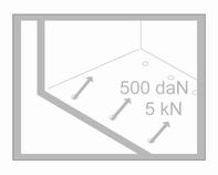 64 Förvaring Den maximala kraft som lastsäkringsöglorna utsätts för får inte överstiga 500 dan/5 kn/5000 N. Beroende på land kan den högsta tillåtna kraften anges på en dekal. Observera!