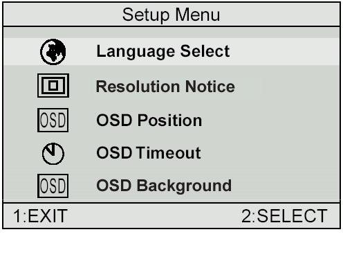 Controllo Descrizione H./V. Position (Posizione orizzontale/verticale) consente di regolare la posizione orizzontale e quella verticale dell'immagine sullo schermo.