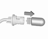 Vrid lamphållaren moturs och ta ut den från huset. Registreringsskyltsbelysning 1.