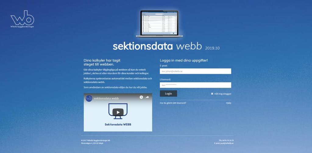5. Logga in på sektionsdata webb i din webbläsare 5:1 Logga in i sektionsdata webb För att logga in i sektionsdata webb kan du använda flera olika sätt. www.sektionsdata.se Via vår hemsida www.