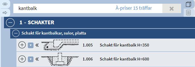 För att flytta din byggdel till kalkylen kan du använda, alternativt dra-och-släpp, se 6:15.