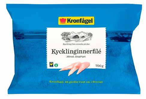 VECKA 36 Priserna gäller 2 september - 8 september 2019 Kycklinginnerfilé Kronfågel, 700 g, Mörad, Fryst, Sverige.