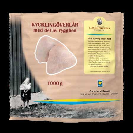 för 100 kr LÅGPRIS SEDAN 1981 Kycklingöverlår Lagerbergs, 1 kg, Sverige, Fryst.