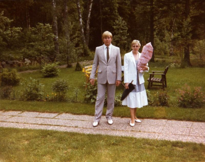 Benny Eriksson och mamma Stina Eriksson,