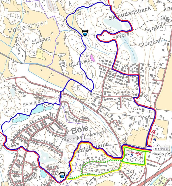 RUTTBESKRIVNING: Sexkilometersbanan, precis som tian, tar dig norrut i centrala Böle, mellan gamla och nya gårdar.