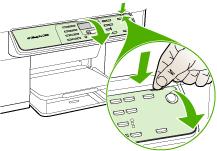 4. Behåll kontrollpanelens överstycke. Skicka inte tillbaka kontrollpanelens överstycke tillsammans med HP All-in-One. Viktigt Den nya skrivaren kan levereras utan överstycke till kontrollpanelen.