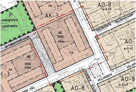 och andra fria områden ska finnas minst 35 m² per bostad. Det finns särskilda bestämmelser om planteringar i detaljplanen.