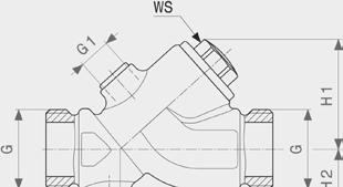 Easytop systemavstängningsarmaturer J1 J1 Easytop backventil Modell 2239.