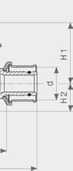 32 40 27 77 57 107 69 29 1/4 27 595 654* 40 50 36 91 72 126 81 32 1/4 36 Easytop backventil Modell 2239.