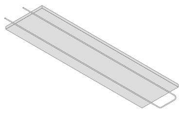 värmeavgivning per löpande meter panel. Tekniska data Värmeeffekt Upp till 336 W/m (70/40) Längd Upp till 6000 mm. Kan seriekopplas upp till 25 m.