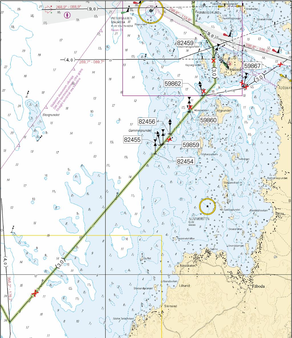 Vaihda Ersätt Change > 63 43.270'N 22 35.426'E 59867 12 Muutokset toteutetaan ilman erillistä ilmoitusta 20.6.2017 mennessä.