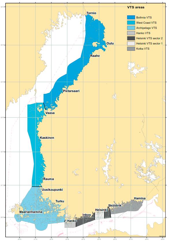 munications. The amendments will take effect on 22 December 2015. The outer limits of the Archipelago VTS Area will be amended off Isokari, Marhällan and Nyhamn.