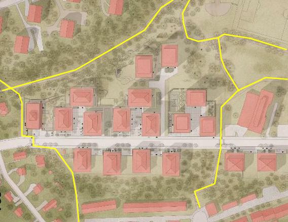 Sida 4 (7) Befintliga gång- och cykelstråk bibehålls i parkmark. Förskolor Förskolor föreslås på två platser inom planområdet. En friliggande förskola med tio avdelningar har markanvisats till Turako.