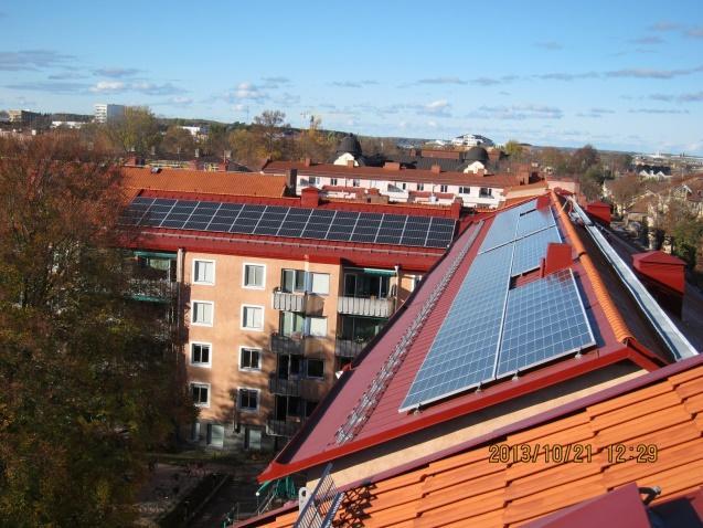 Brf Granegården var en av de första bostadsrättsföreningarna som installerade solceller i Uppsala Fakta om Brf Granegårdens solcellsanläggning Installationsår: 2012-2013 Solcellernas effekt: ca 45 kw