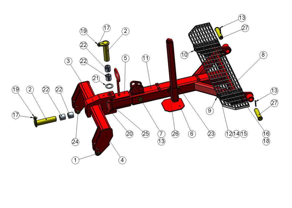 6. Etupää / Framdel / Front end n numero nummer number 1 2 65119 Tappi / Tapp / Pivot 2 2 5210010 Tappi / Tapp / Pivot 3 1 5210100 Vetoaisan nivel / Dragbomsled / Draw boom joint 4 1 5210301
