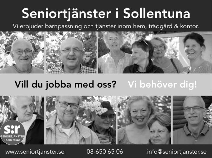 Friskvård och motion Sollentuna Seniorgymnastik Föreningen Sollentuna Seniorgymnastik (SSG) erbjuder Sollentunas seniorer motionsgymnastik i olika lokaler runt om i hela kommunen.