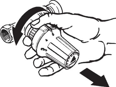 Datablad RAS-C radiatortermostat Montering Danfoss snäpplåsmekanism är enkel att montera och kräver inga verktyg så snart ventilens transportskydd har avmonterats.