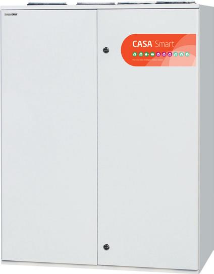 The new more intelligent indoor climate Aggregat och tillbehör CASA W9 Smart CASA W9 Smart CASA Smart Aggregat med motströms värmeväxlare för installation i maskinrum, förråd eller motsvarande.