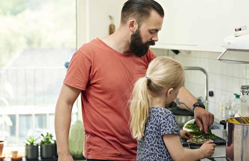 Boende, familjetyp, upplåtelseform 80% Hushåll fördelade på antal personer i hushållet och bostadstyp 2018 70% 60% 50% 40% 63 53 43 55 42 70 62 36 44 49 30% 20% 23 14 27 10% 0% 1 person 2 personer 4