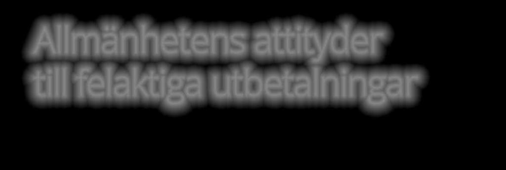 Styrning av arbetet med att motverka felaktiga