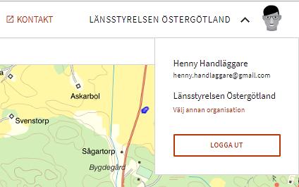 Arbetar du för flera utförande organisationer är det därför viktigt att du kontrollerar att du valt rätt organisation när du loggat in. Det samma gäller för dig som är länsstyrelsehandläggare.