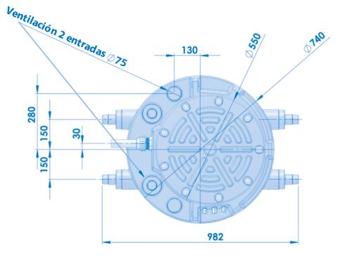 ES Según las indicaciones de la norma EN 12050-1, las estaciones elevadoras deben estar dotadas de ventilación.