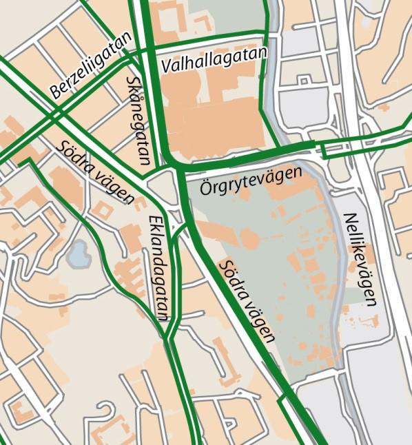 Dagens cykelstråk Längs Johannebergsgatan finns boendeparkering längs båda sidor av gatan. Det finns även ett antal parkeringsplatser på Olof Wijksgatan.