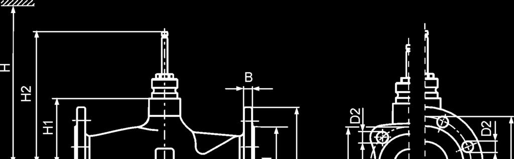 VXF53.. Typbeteckning DN B Ø D Ø D1 Ø D2 L1 L2 L3 Ø K H1 H2 H SAX.. SKD.. SKB.. SKC.. VXF53.. 15 3.2 14 95 46 14 (4x) 130 65 65 65 63 159.5 505 563 638-20 4.0 16 105 56 14 (4x) 150 75 75 75 63 159.