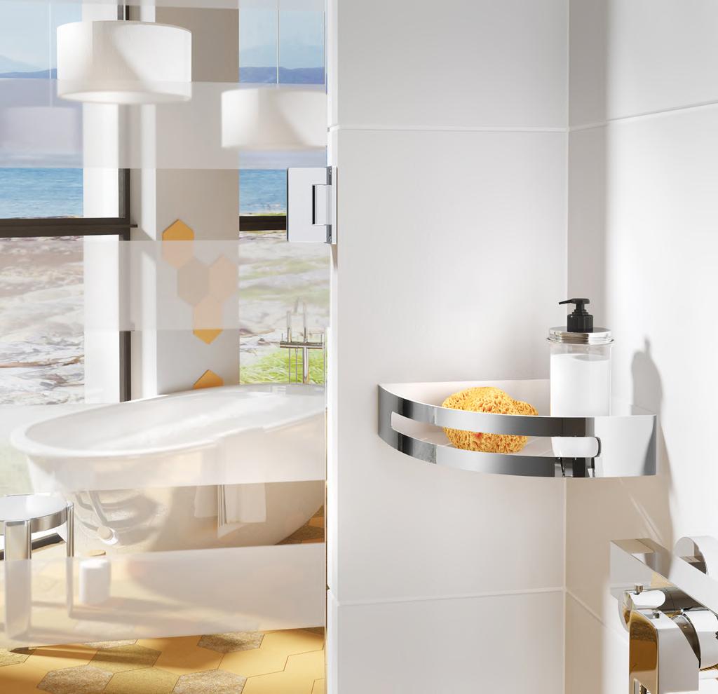 SIDELINE SIDELINE This range of flexible shower and bath baskets answers a functional need in a very stylish way.
