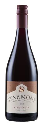 299:- exkl moms Starmont Pinot Noir USA Napa Valley/Carneros 100% Pinot Noir 9 månader på fransk fat. Röd, något djupare än normalt för PN. Doft av mogna, röda körsbär, jordgubbar och te.