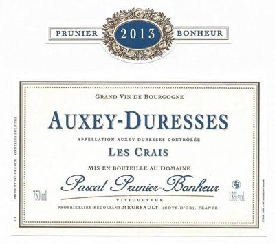 255:- exkl moms 525:- exkl moms Auxey Duresses 1er cru Les Duresses Rouge Bourgogne 100% Pinot Noir 18 månader på fat varav 20% nya.