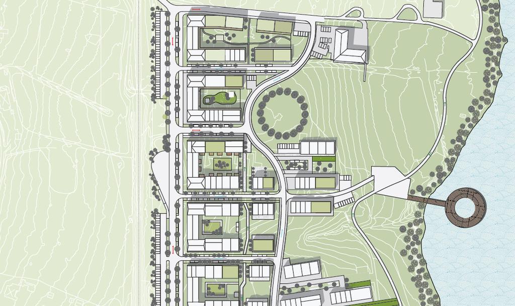 Rapport -18012500 Figur 1 Illustrationsplan med markering av kvarter F av Tengbom.