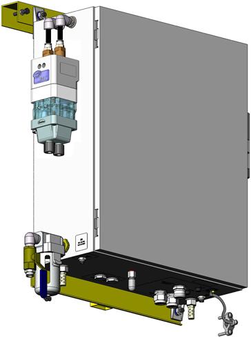 Prodigy HDLV Pumppanel 3 Beskrivning Inledning Pumppanelen är är en kapslad central för elektriska och pneumatiska komponenter i Prodigt HDLV manuellt system.