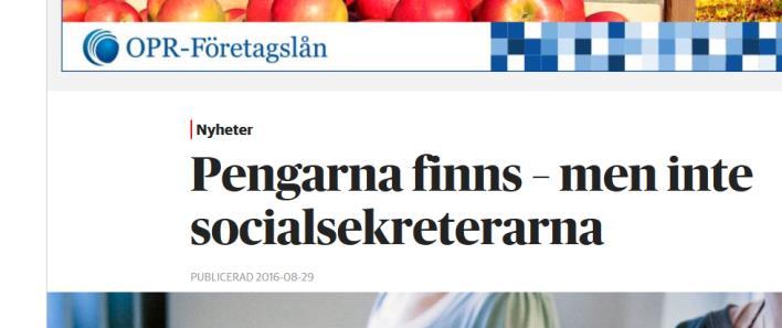 kompetensförsörjningen, och bidrar även till ett ökat rekryteringsbehov.