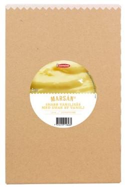 DABAS Produktklassificering: 102011186286 / Kolonial/Speceri Desserter/Mellanmål, pulver Övriga pulverdesserter Övrig pulver Marknadsbudskap: Marsán snabb vanlijsås.