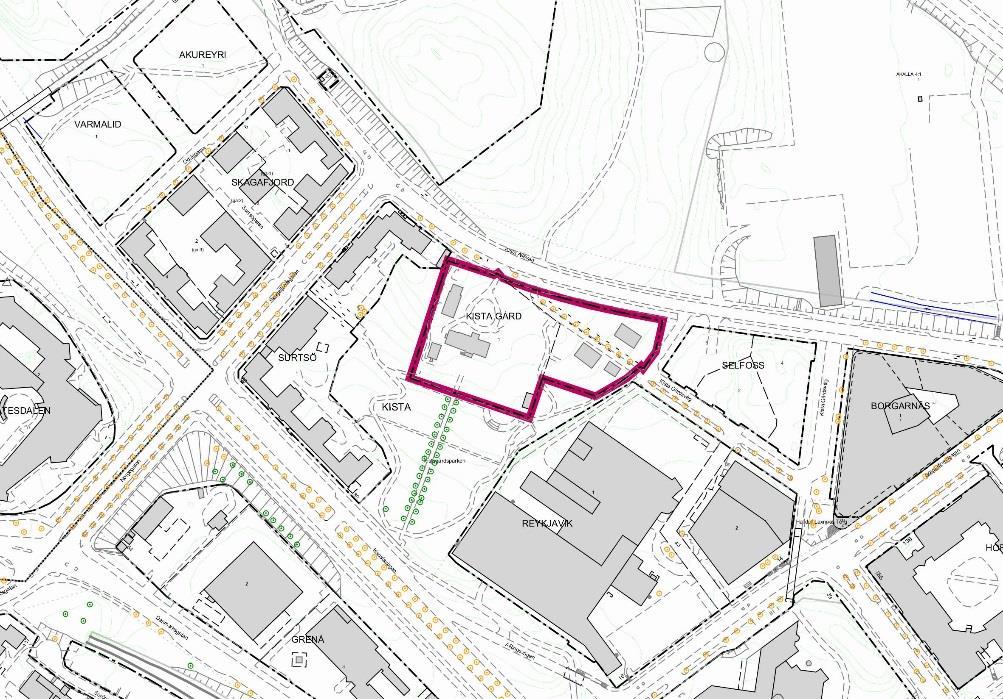Sida 3 (6) Kista gård 1 och 2 är markerade med rosa. Övergripande beslut och styrande dokument Översiktsplan I översiktsplanen pekas Kista ut som stadsutvecklingsområde för omfattande komplettering.