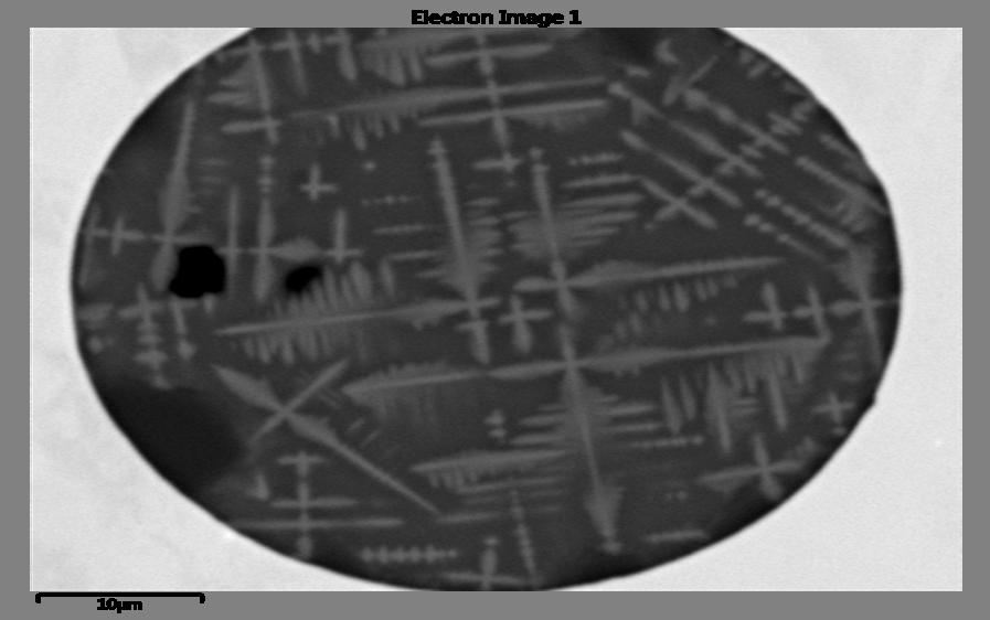 Figur 54: Elektronbilden av en icke-metallisk