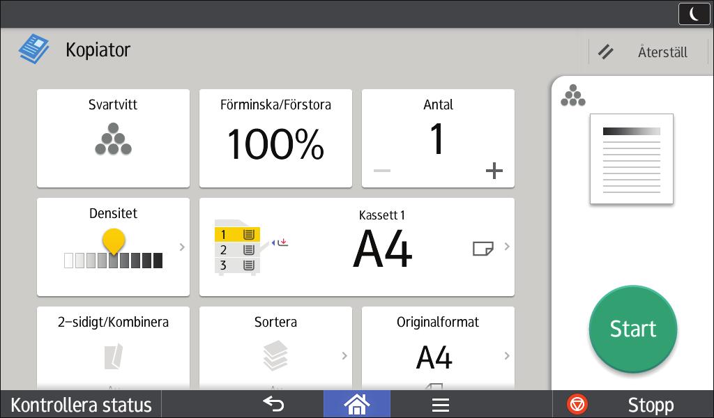 2. Komma igång Ikonen [Kopiator (klassisk)], ikonen [Fax (klassisk)], ikonen [Skanner (klassisk)] och ikonen [Skrivare (klassisk)] visas i listan över program.