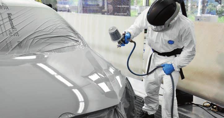 20-40 min LUFTTORKNING Applicering utan avluftning, upp till fyra skikt utan insjunkning. Utmärkta torkningsprestanda: kan slipas efter endast 20 40 minuters lufttorkning.