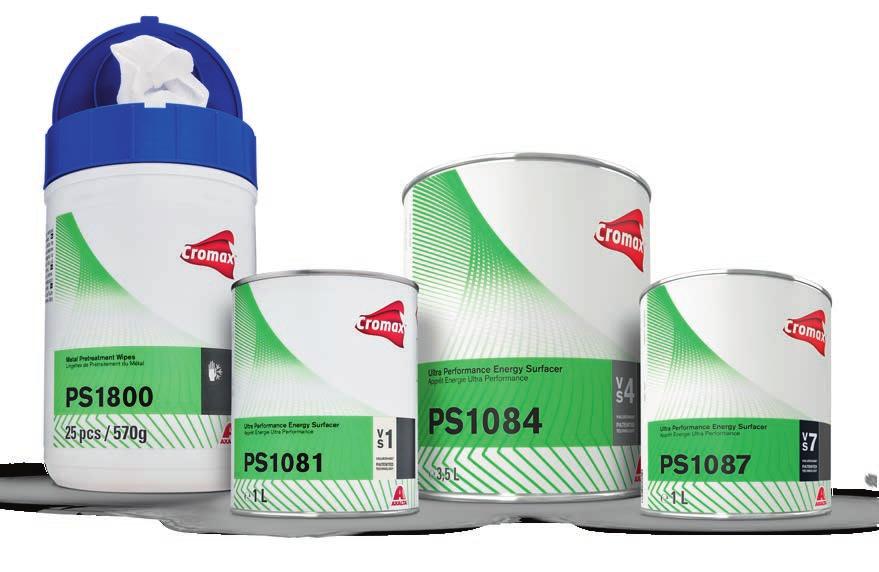 METAL PRETREATMENT WIPES OCH ULTRA PERFORMANCE ENERGY SURFACER VI SÄTTER NYA REKORD Vår nya Ultra Performance Energy Surfacer lufttorkar otroligt snabbt och ger samtidigt enastående glans efter