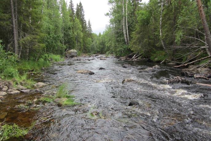 även längre nedströms vilket gav en större vattendragsbredd samt en