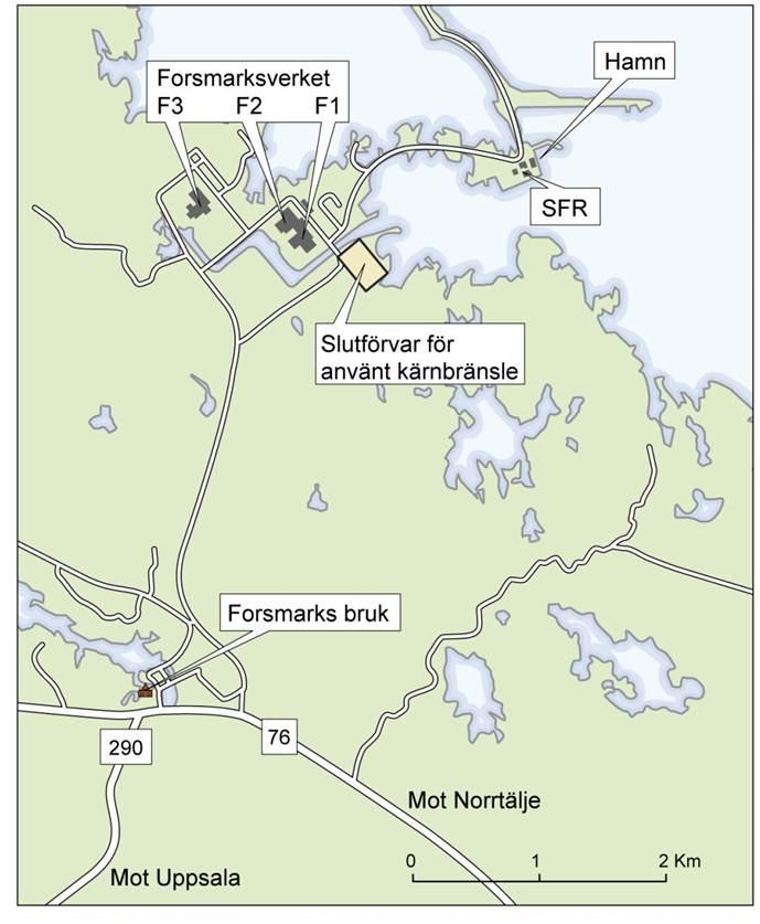 Den kärntekniska verksamheten i Forsmark Forsmarksverket. Tillstånd enligt MB meddelat av MMD 2008-08-21 (mål M 1666-07 och M 5786-07). Tillståndet omfattar kringverksamheter inkl. hamnen.