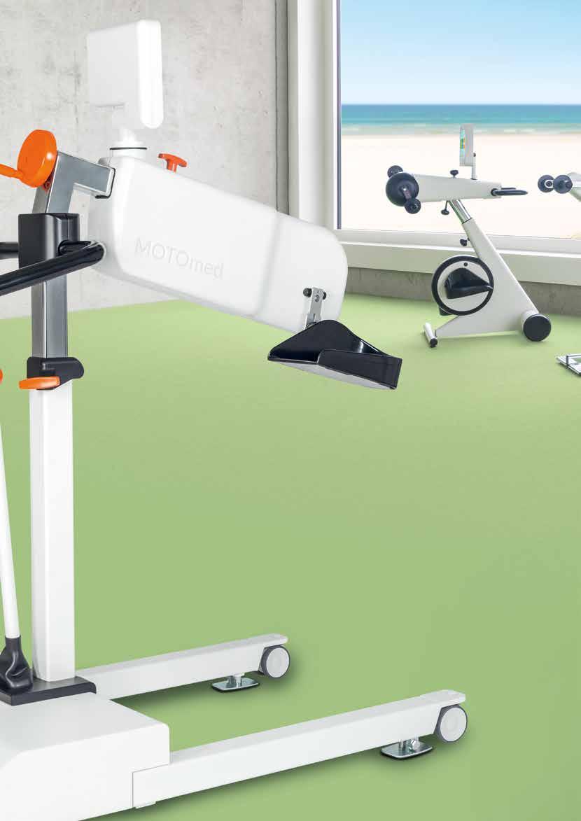 Den innovativa designen med ny haptik kännetecknar MOTOmed Next Generation.
