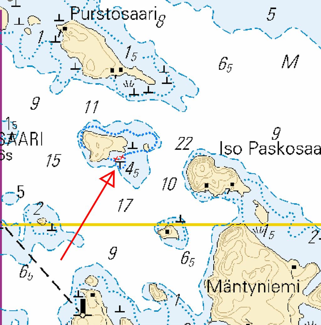 2 Kuva viitteeksi, karttaotteet ei merikartan mittakaavassa / Bild för referens, kortutdrag inte i sjökortets skala / Image for reference, chart Kymijoen vesistö/kymmene älvs vattendrag/kymijoki